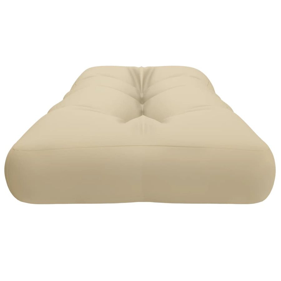 Palletkussen 120x40x12 cm stof beige