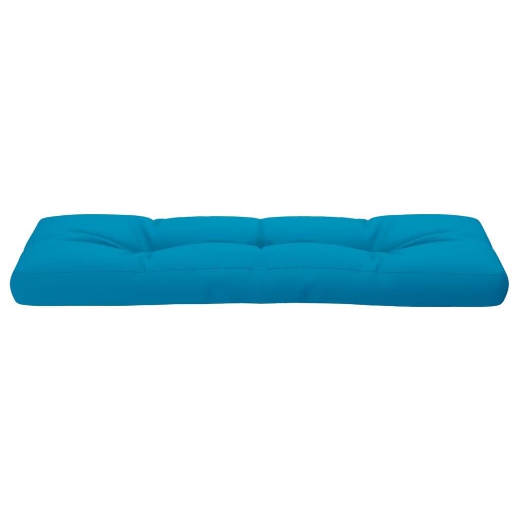 Palletkussen 120x40x12 cm stof lichtblauw