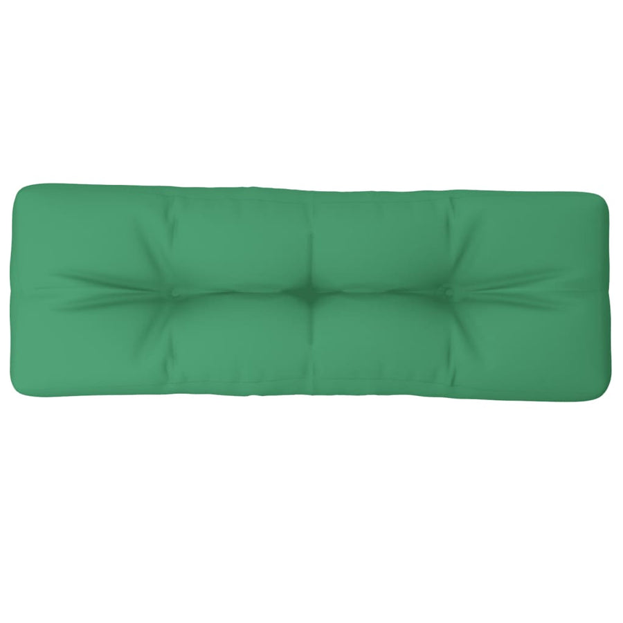 Palletkussen 120x40x12 cm stof groen