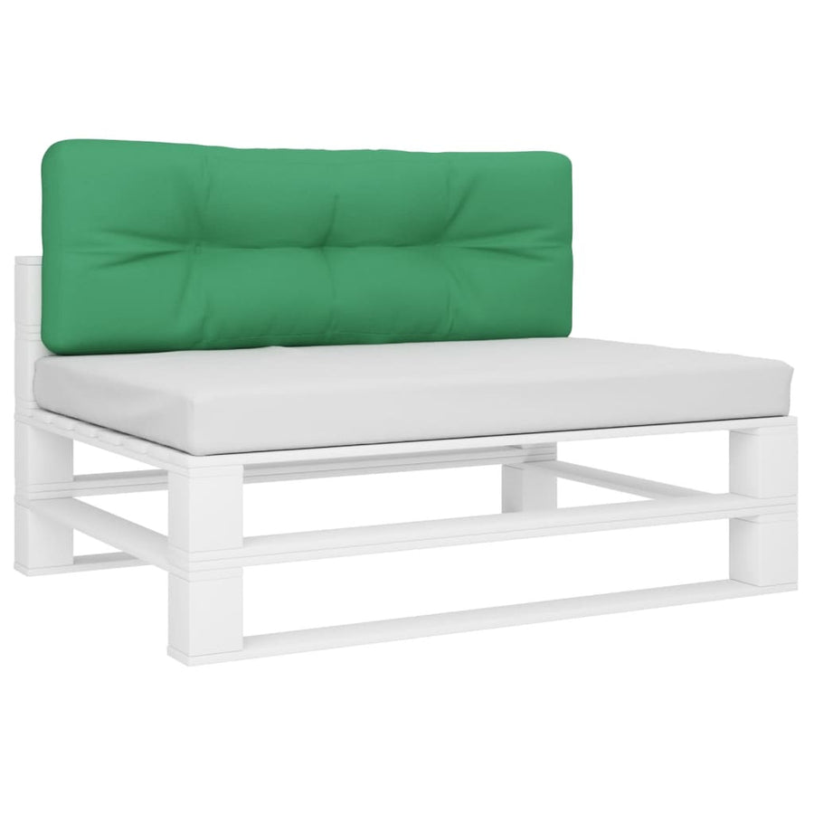 Palletkussen 120x40x12 cm stof groen