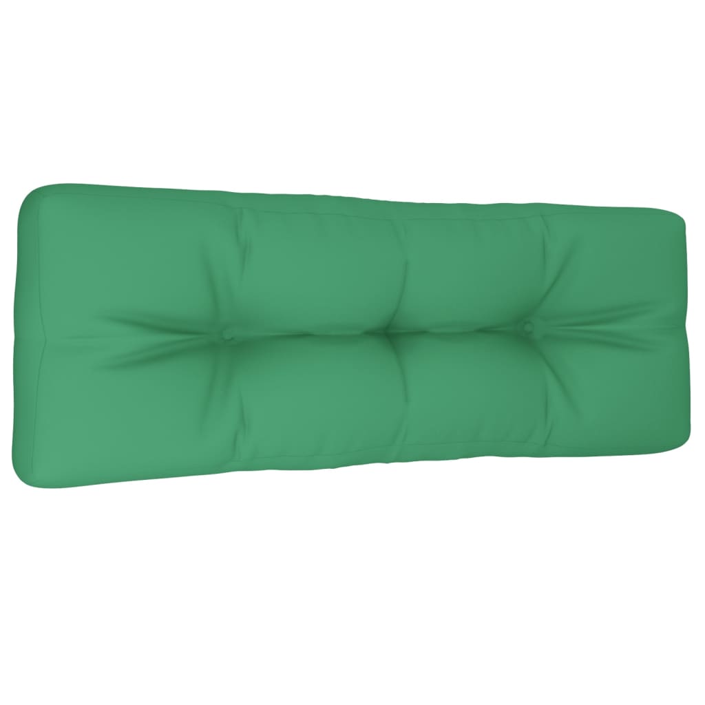 Palletkussen 120x40x12 cm stof groen
