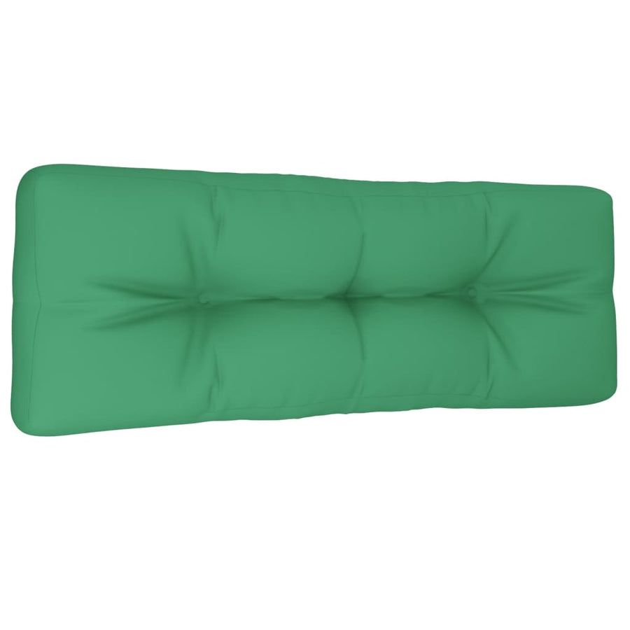 Palletkussen 120x40x12 cm stof groen