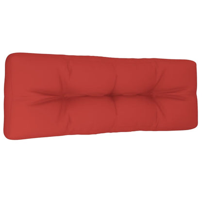 Palletkussen 120x40x12 cm stof rood
