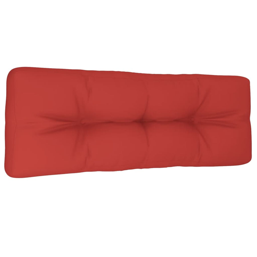 Palletkussen 120x40x12 cm stof rood
