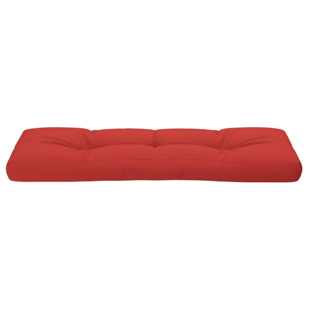 Palletkussen 120x40x12 cm stof rood