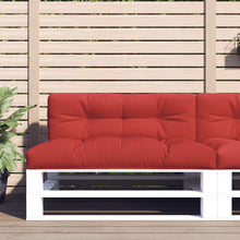 Palletkussen 120x40x12 cm stof rood