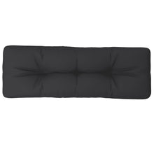 Palletkussen 120x40x12 cm stof zwart