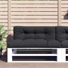 Pallet cushion 120x40x12 cm fabric black