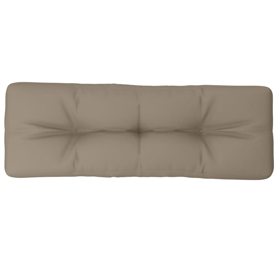 Palletkussen 120x40x12 cm stof taupe