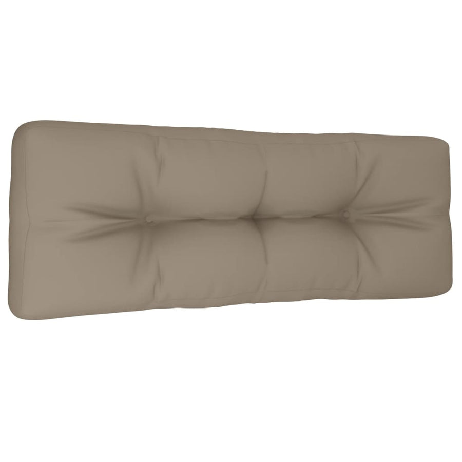 Palletkussen 120x40x12 cm stof taupe