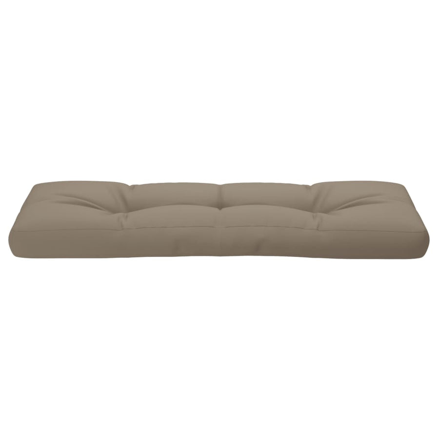 Palletkussen 120x40x12 cm stof taupe