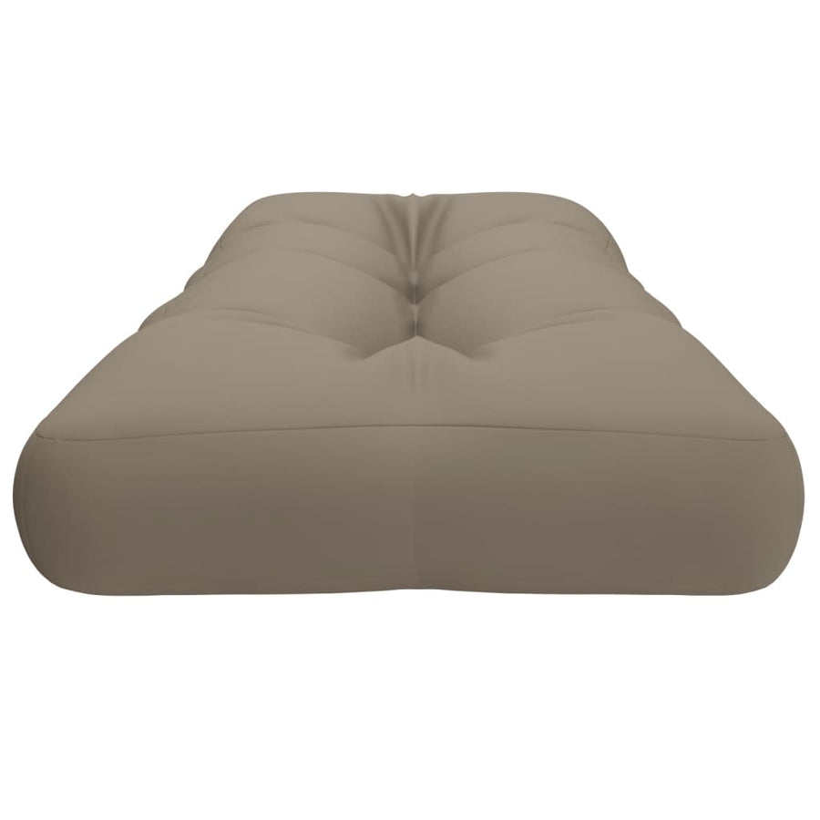 Palletkussen 120x40x12 cm stof taupe