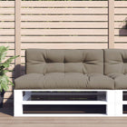 Pallet cushion 120x40x12 cm fabric taupe
