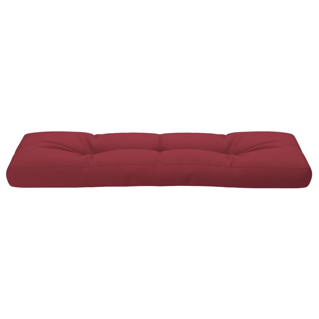 Palletkussen 120x40x12 cm stof wijnrood