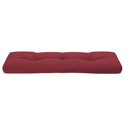 Palletkussen 120x40x12 cm stof wijnrood