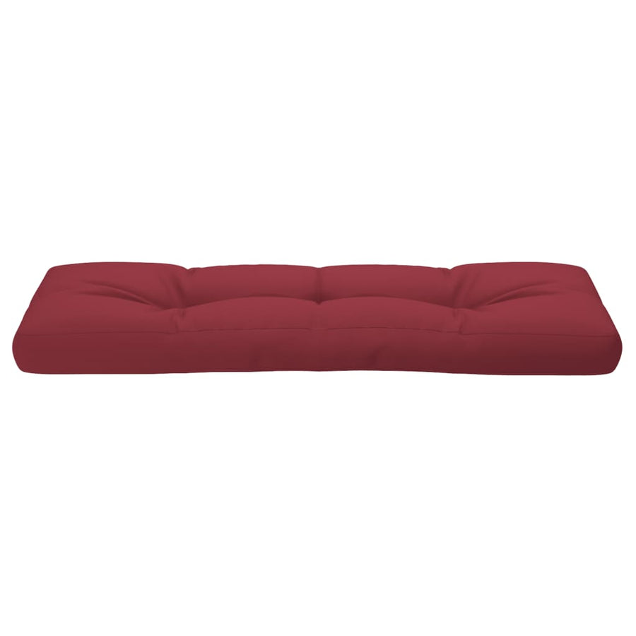 Palletkussen 120x40x12 cm stof wijnrood