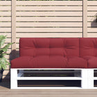 Pallet cushion 120x40x12 cm fabric wine red
