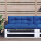 Pallet cushion 120x40x12 cm fabric royal blue