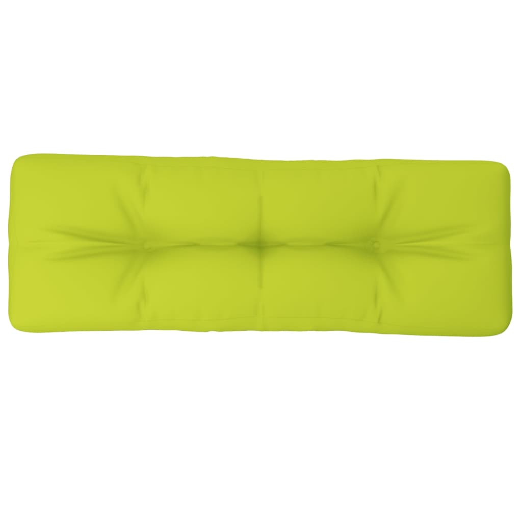 Palletkussen 120x40x12 cm stof heldergroen