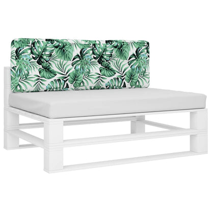 Palletkussen 120x40x12 cm stof bladpatroon