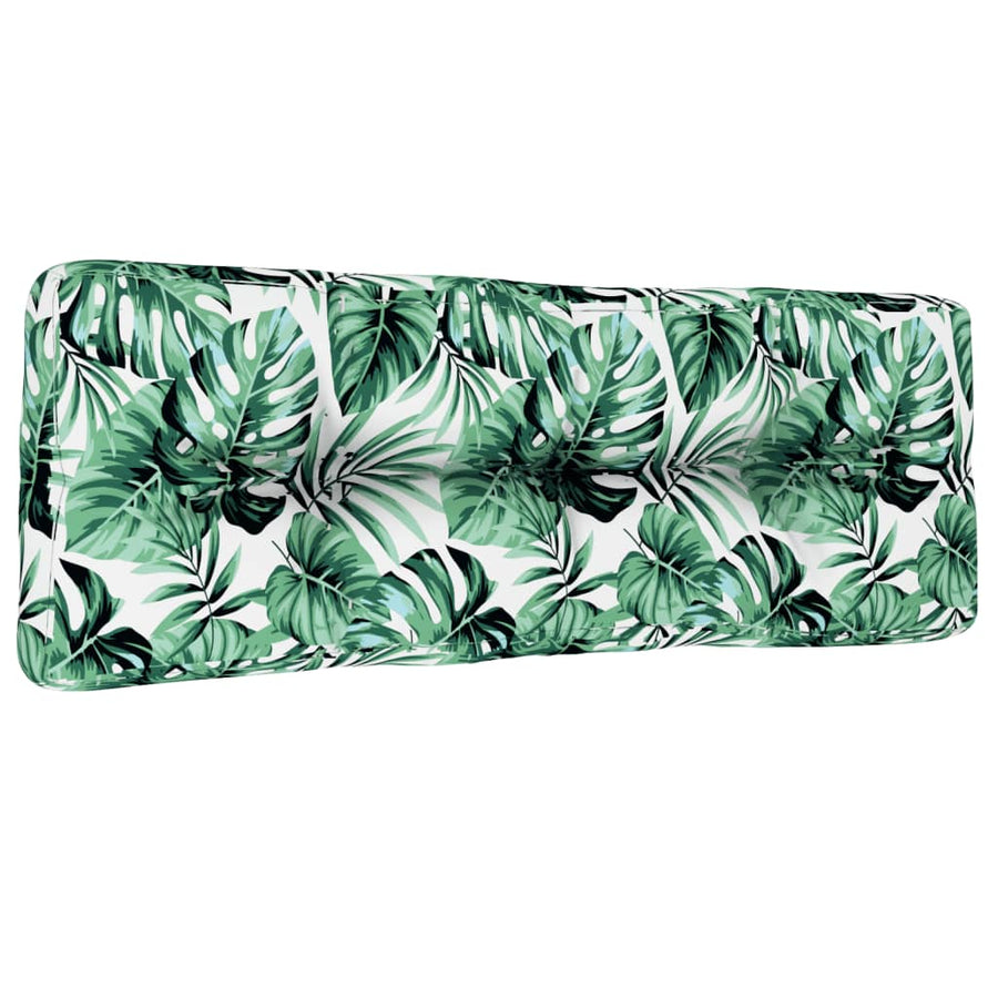 Palletkussen 120x40x12 cm stof bladpatroon