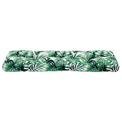 Palletkussen 120x40x12 cm stof bladpatroon
