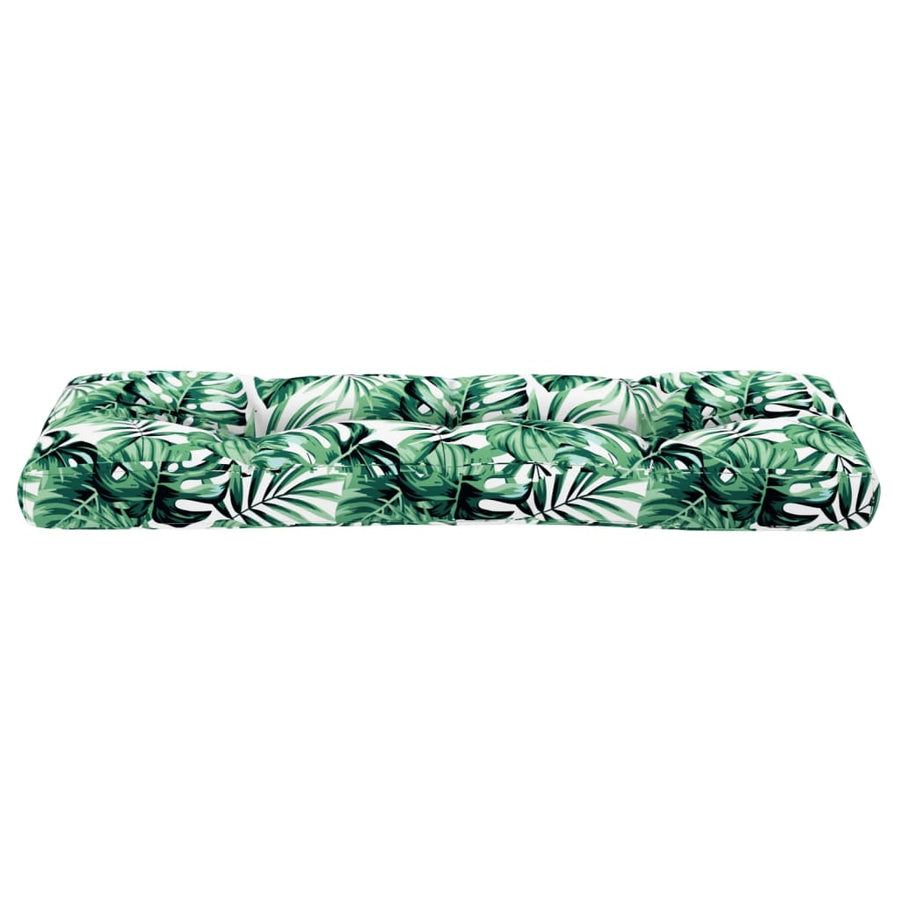 Palletkussen 120x40x12 cm stof bladpatroon
