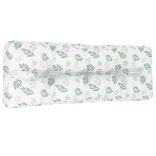 Palletkussen 120x40x12 cm stof bladpatroon