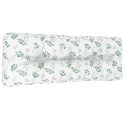 Palletkussen 120x40x12 cm stof bladpatroon