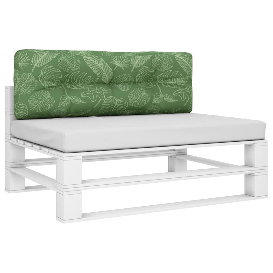 Palletkussen 120x40x12 cm stof bladpatroon 120 x 40 x 12 cm
