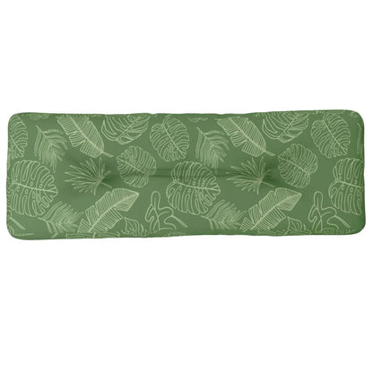 Palletkussen 120x40x12 cm stof bladpatroon 120 x 40 x 12 cm