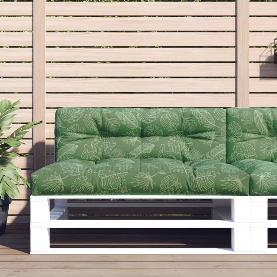 Palletkussen 120x40x12 cm stof bladpatroon 120 x 40 x 12 cm