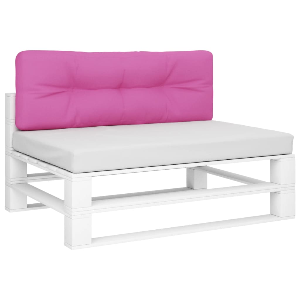 Palletkussen 120x40x12 cm stof roze 120 x 40 x 12 cm