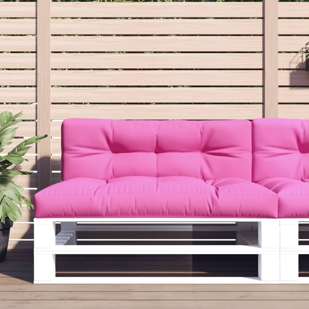 Palletkussen 120x40x12 cm stof roze 120 x 40 x 12 cm