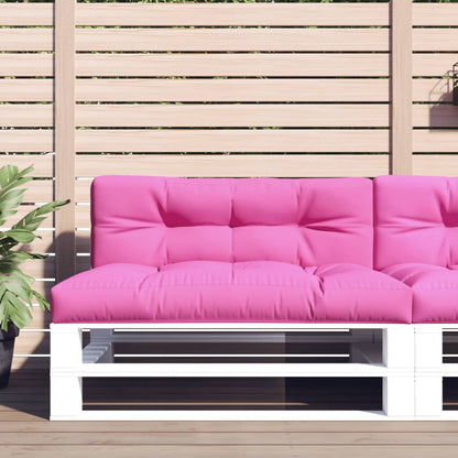 Palletkussen 120x40x12 cm stof roze 120 x 40 x 12 cm