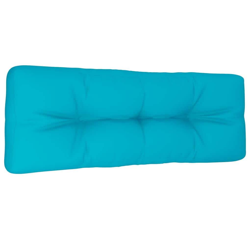 Palletkussen 120x40x12 cm stof turquoise 120 x 40 x 12 cm