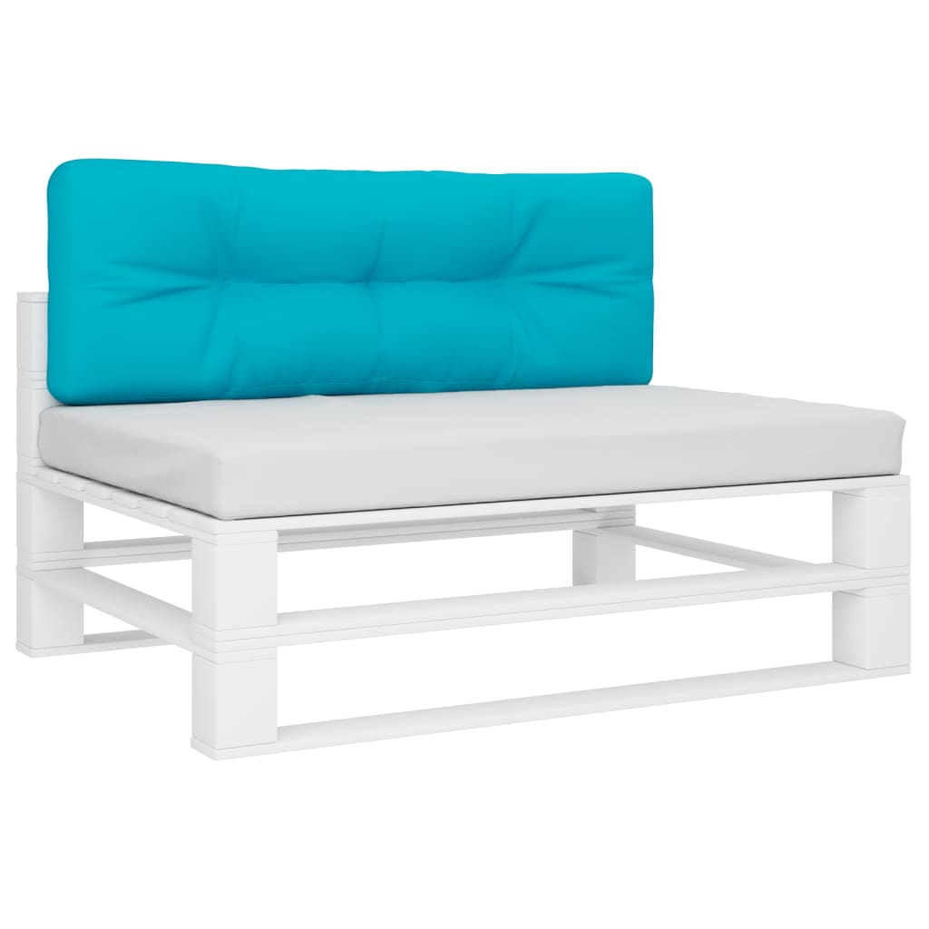 Palletkussen 120x40x12 cm stof turquoise 120 x 40 x 12 cm