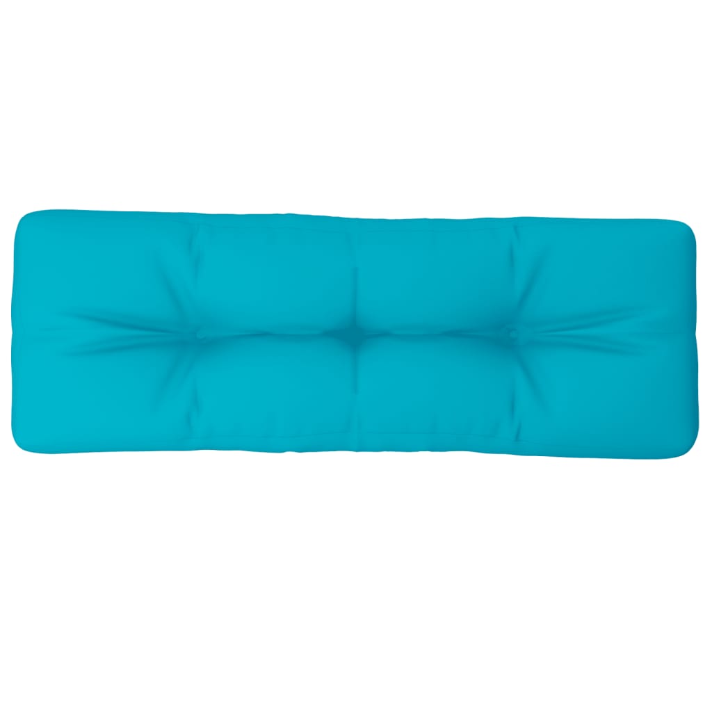 Palletkussen 120x40x12 cm stof turquoise 120 x 40 x 12 cm
