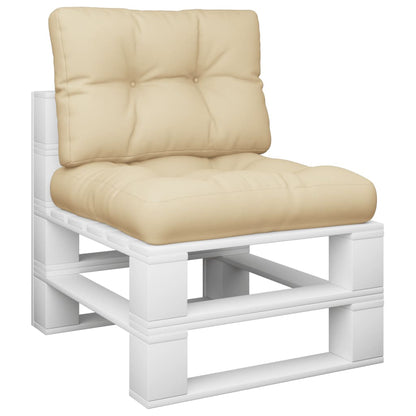 Palletkussens 2 st stof beige