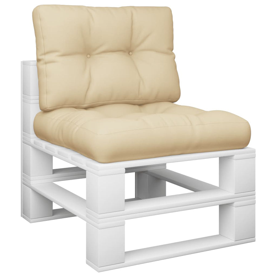 Palletkussens 2 st stof beige