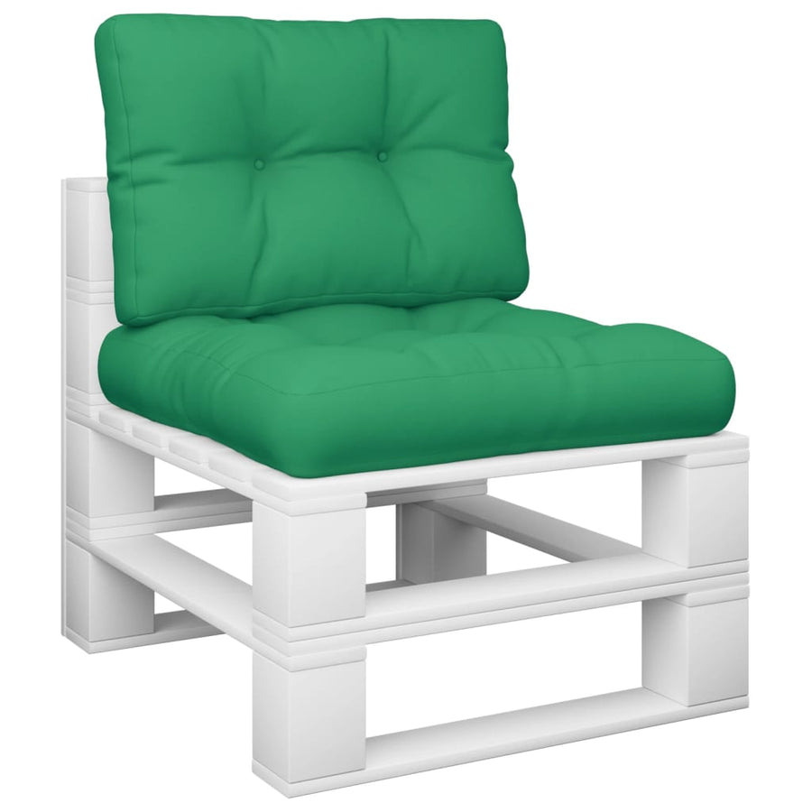 Palletkussens 2 st stof groen
