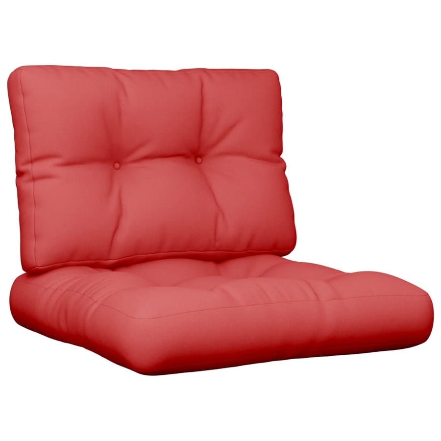 Palletkussens 2 st stof rood