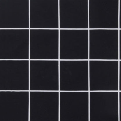 Palletkussens 2 St Stof Ruitpatroon Zwart 50 x 50 x 12 cm Zwart en wit