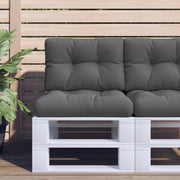 Palletkussens 2 st antraciet 60x60x12 cm 60x40x12 cm