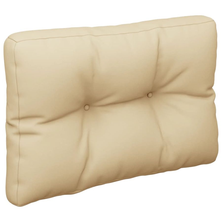 Palletkussens 2 st stof beige