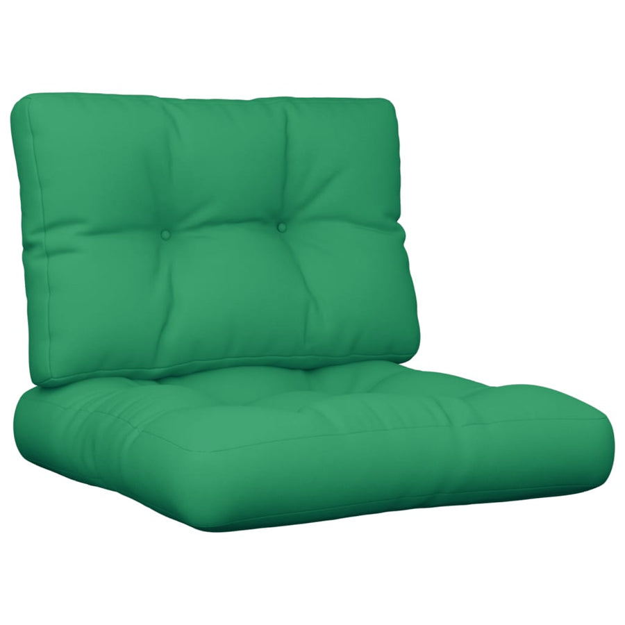 Palletkussens 2 st stof groen