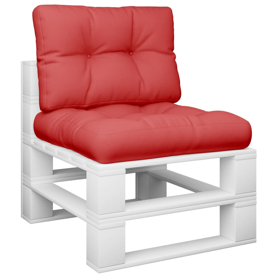 Palletkussens 2 st stof rood