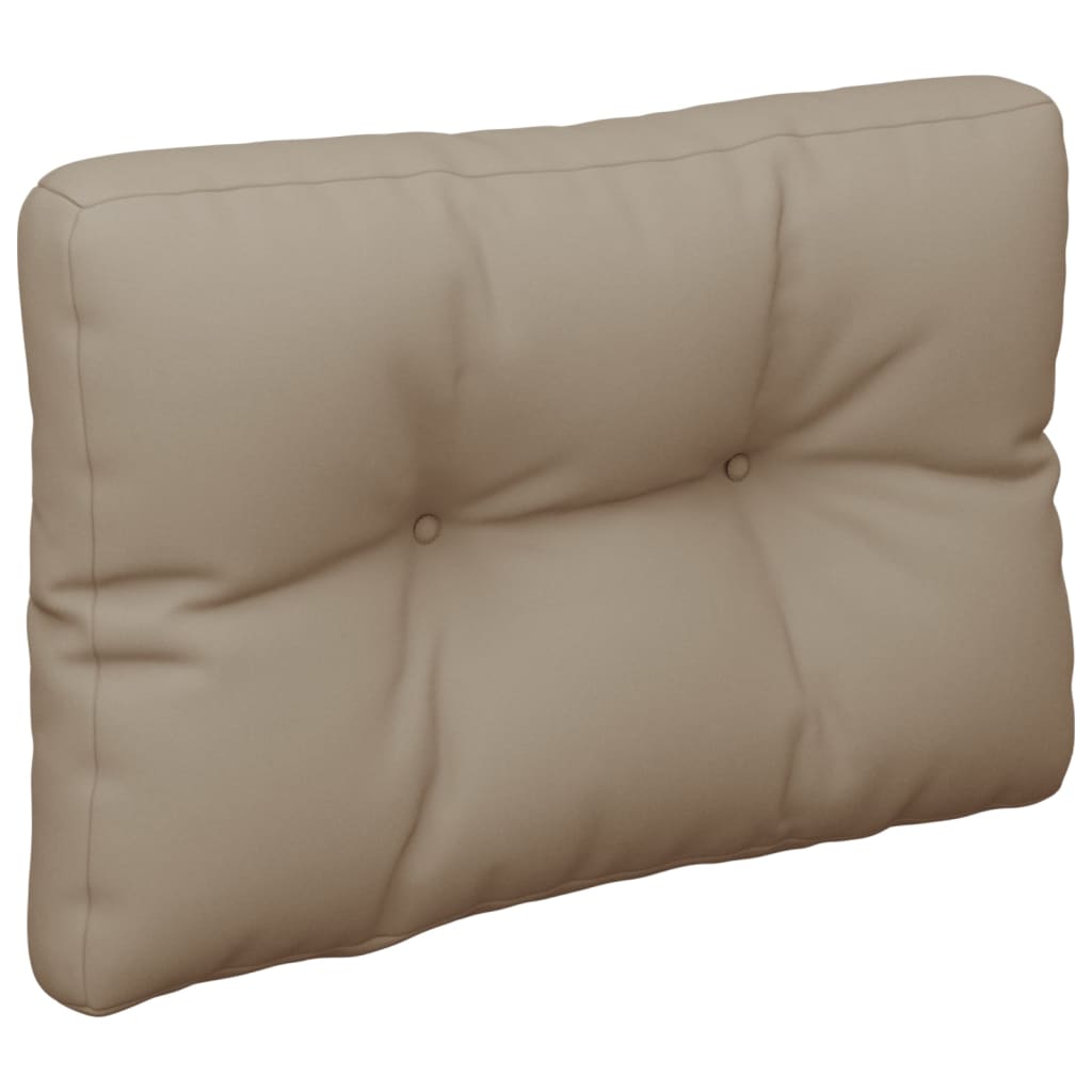 Palletkussens 2 st stof taupe
