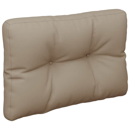 Palletkussens 2 st stof taupe