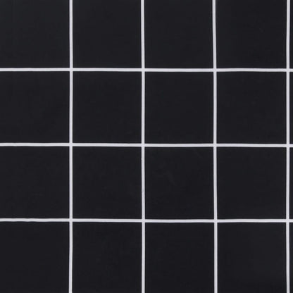Palletkussens 2 st stof ruitpatroon zwart 60 x 60 x 12 cm Zwart en wit